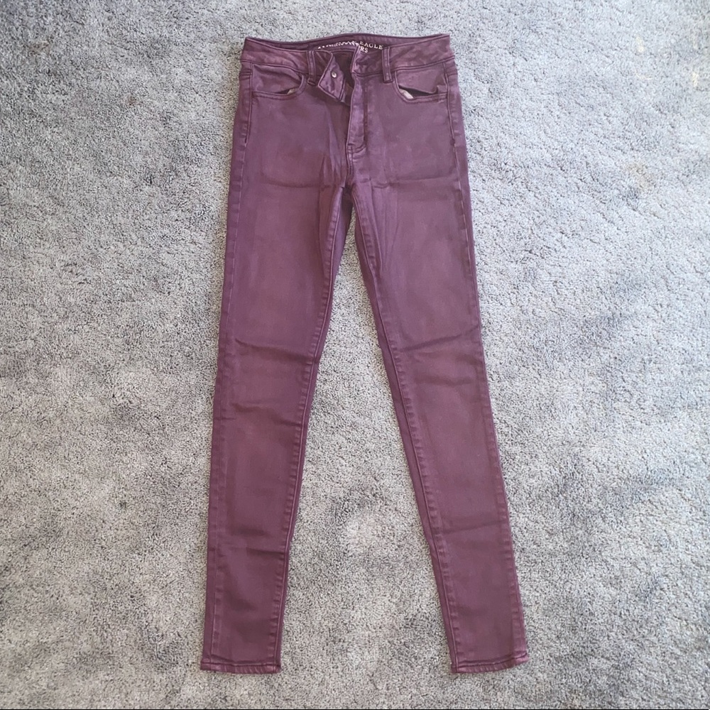 Maroon Jeans